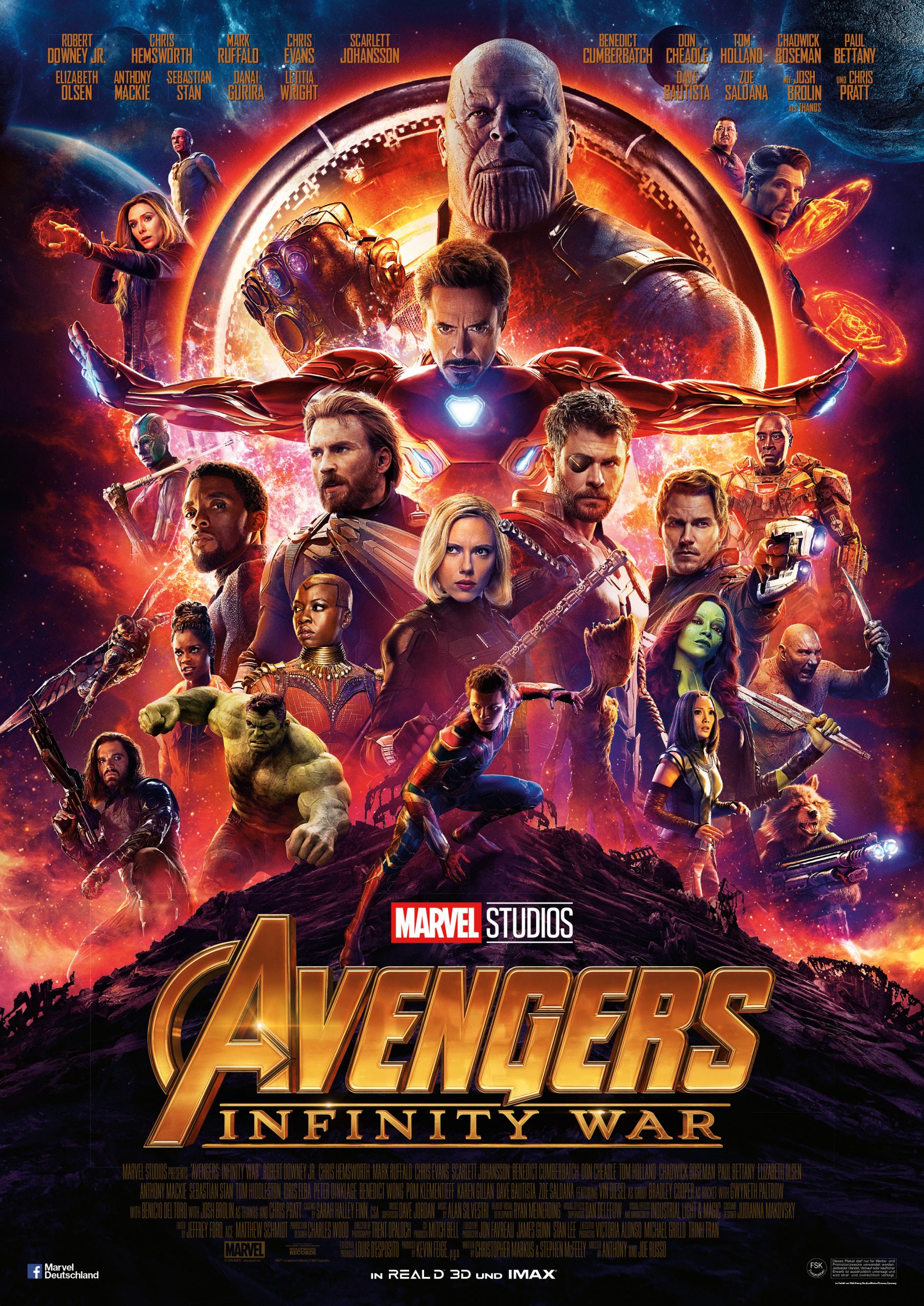 Filmplakat Avengers Infinity War